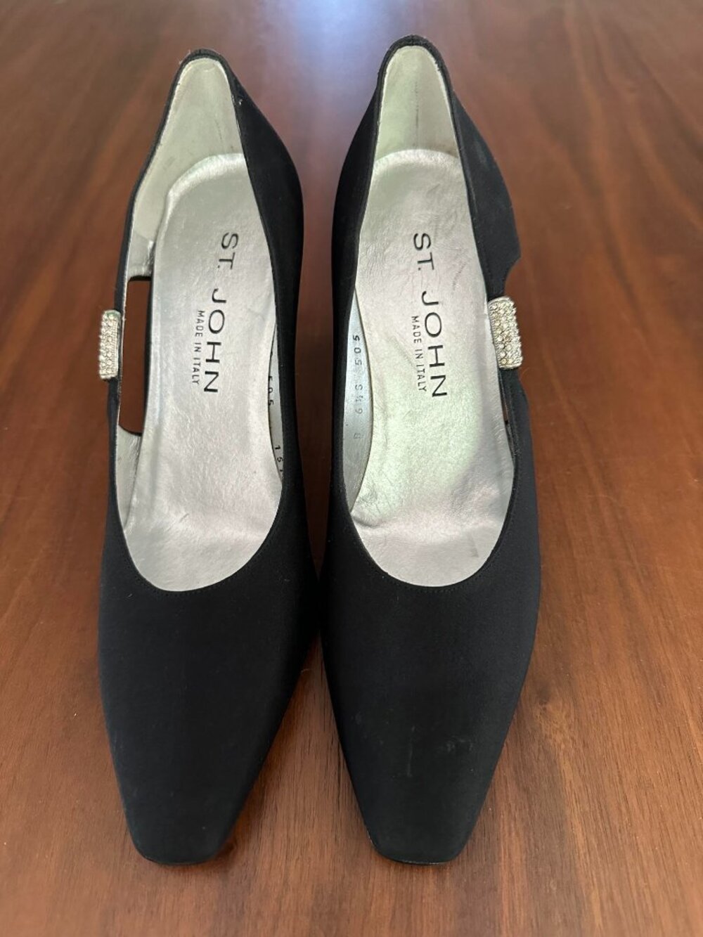 Authentic St. John Satin Pumps